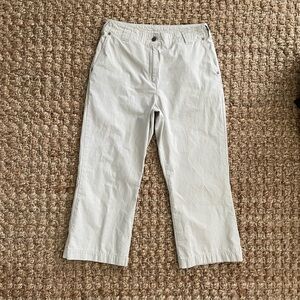 🌿 Woolrich Spring Creek Capri Pants – Stone – Size 8 LIKE NEW